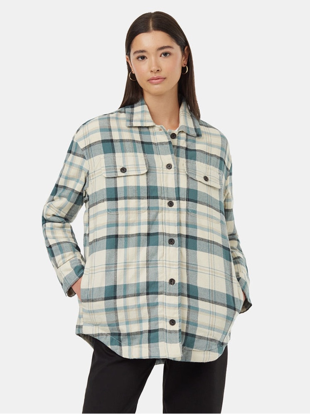 NWT Tentree Vintage White Arctic Kapok Flannel Insulated Jacket- Women's Size XS